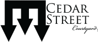 Cedar Street Courtyard logo top